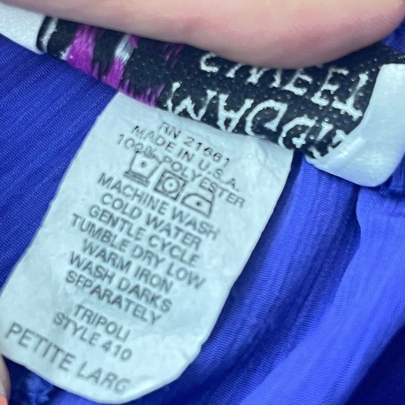 Vintage MAGGIE SWEET Womens L Purple Pull On High Rise Joggers Pants Pockets - Picture 9 of 9